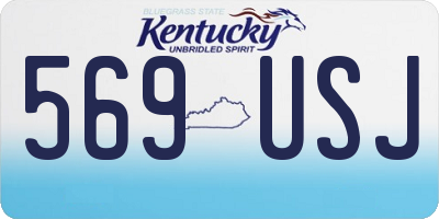 KY license plate 569USJ