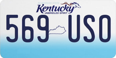 KY license plate 569USO