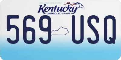 KY license plate 569USQ