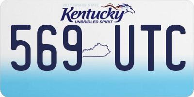 KY license plate 569UTC