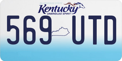 KY license plate 569UTD