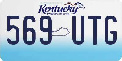 KY license plate 569UTG