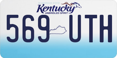 KY license plate 569UTH