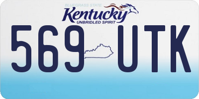 KY license plate 569UTK