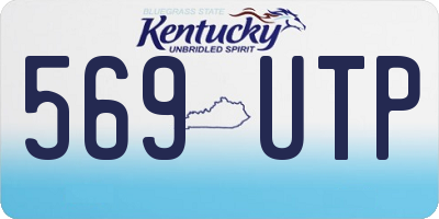 KY license plate 569UTP