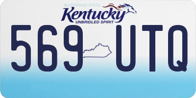 KY license plate 569UTQ