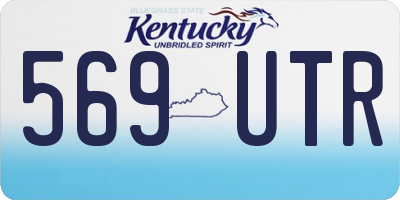 KY license plate 569UTR