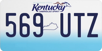 KY license plate 569UTZ