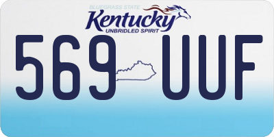 KY license plate 569UUF