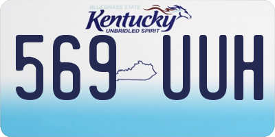 KY license plate 569UUH