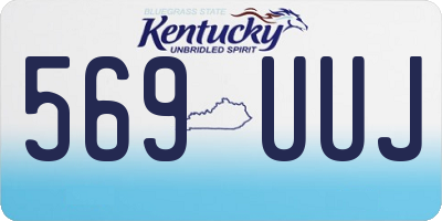 KY license plate 569UUJ