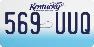 KY license plate 569UUQ