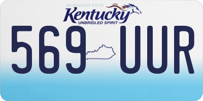 KY license plate 569UUR
