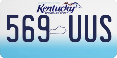 KY license plate 569UUS