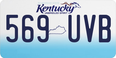 KY license plate 569UVB