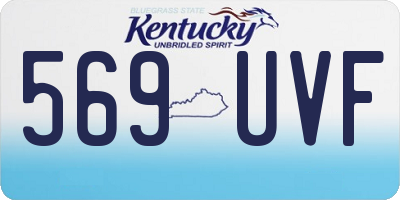 KY license plate 569UVF
