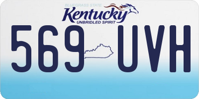 KY license plate 569UVH