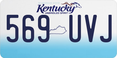 KY license plate 569UVJ