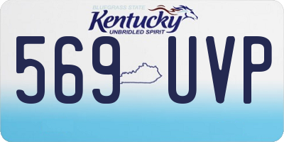 KY license plate 569UVP