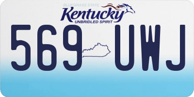 KY license plate 569UWJ