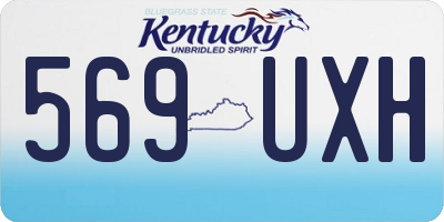 KY license plate 569UXH
