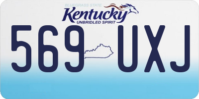 KY license plate 569UXJ