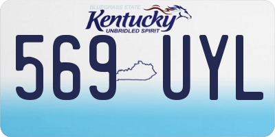KY license plate 569UYL