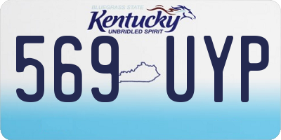 KY license plate 569UYP