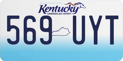 KY license plate 569UYT