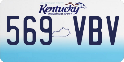 KY license plate 569VBV