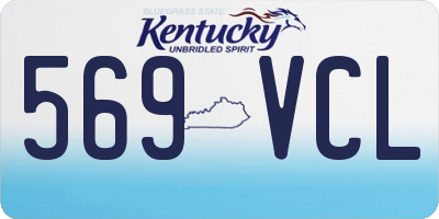 KY license plate 569VCL