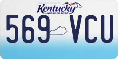 KY license plate 569VCU