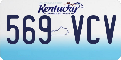 KY license plate 569VCV