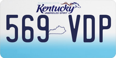 KY license plate 569VDP