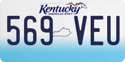 KY license plate 569VEU