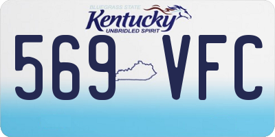 KY license plate 569VFC
