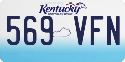 KY license plate 569VFN