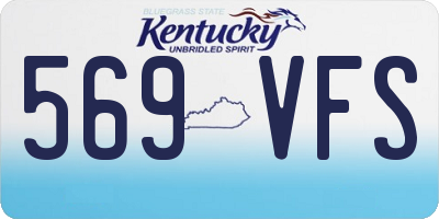 KY license plate 569VFS