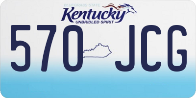 KY license plate 570JCG