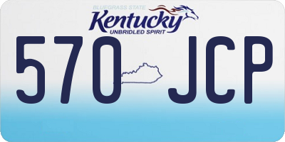 KY license plate 570JCP
