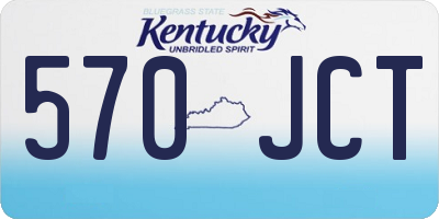 KY license plate 570JCT