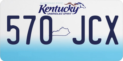 KY license plate 570JCX