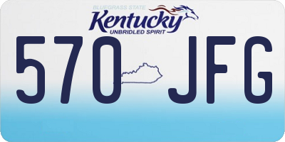 KY license plate 570JFG