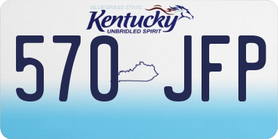 KY license plate 570JFP