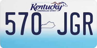 KY license plate 570JGR