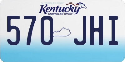KY license plate 570JHI