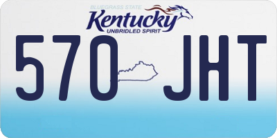 KY license plate 570JHT