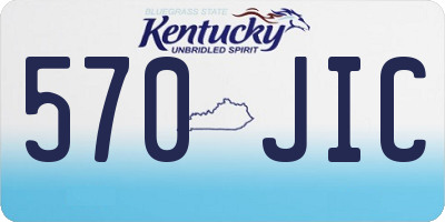 KY license plate 570JIC