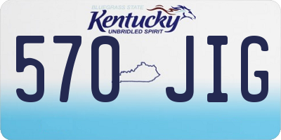 KY license plate 570JIG