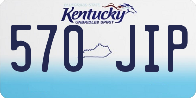 KY license plate 570JIP